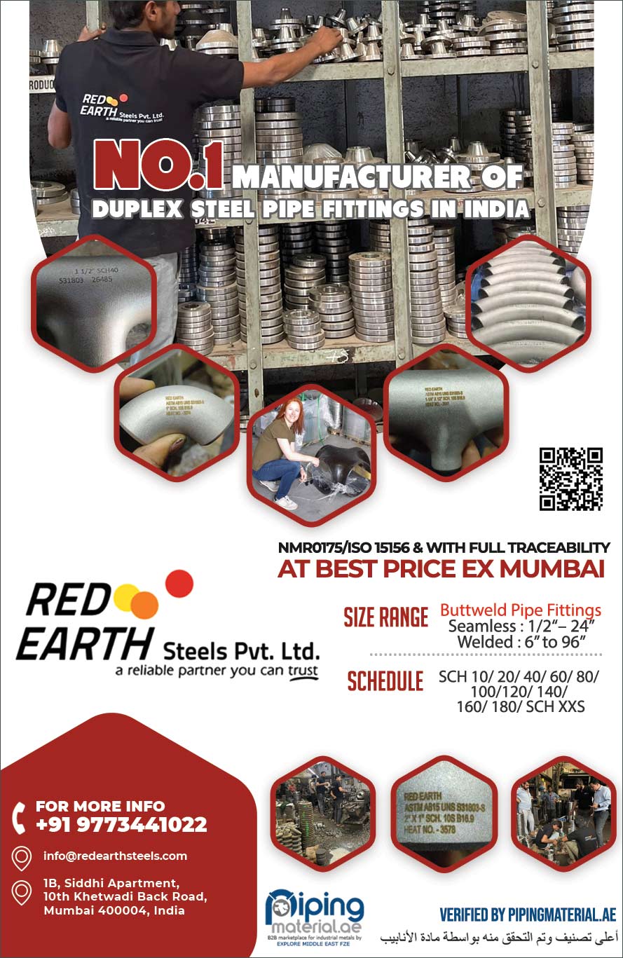 Duplex Steel Pipe Fittings Manufacturer in India