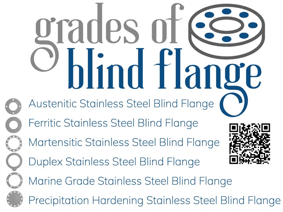 Grades of Stainless Steel Blind Flange Grades of Stainless Steel Blind Flange