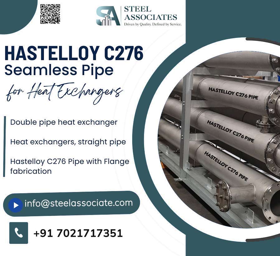 Hastelloy C276 Pipe for Heat Exchangers Hastelloy C276 Pipe for Heat Exchangers