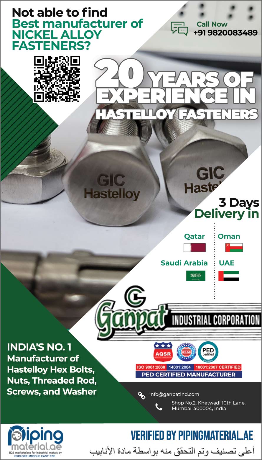 Hastelloy Fasteners Manufacturer in India Hastelloy Fasteners Manufacturer in India