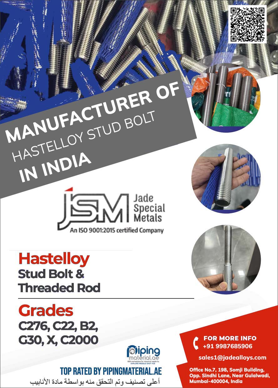 Hastelloy Stud Bolt Manufacturer in India