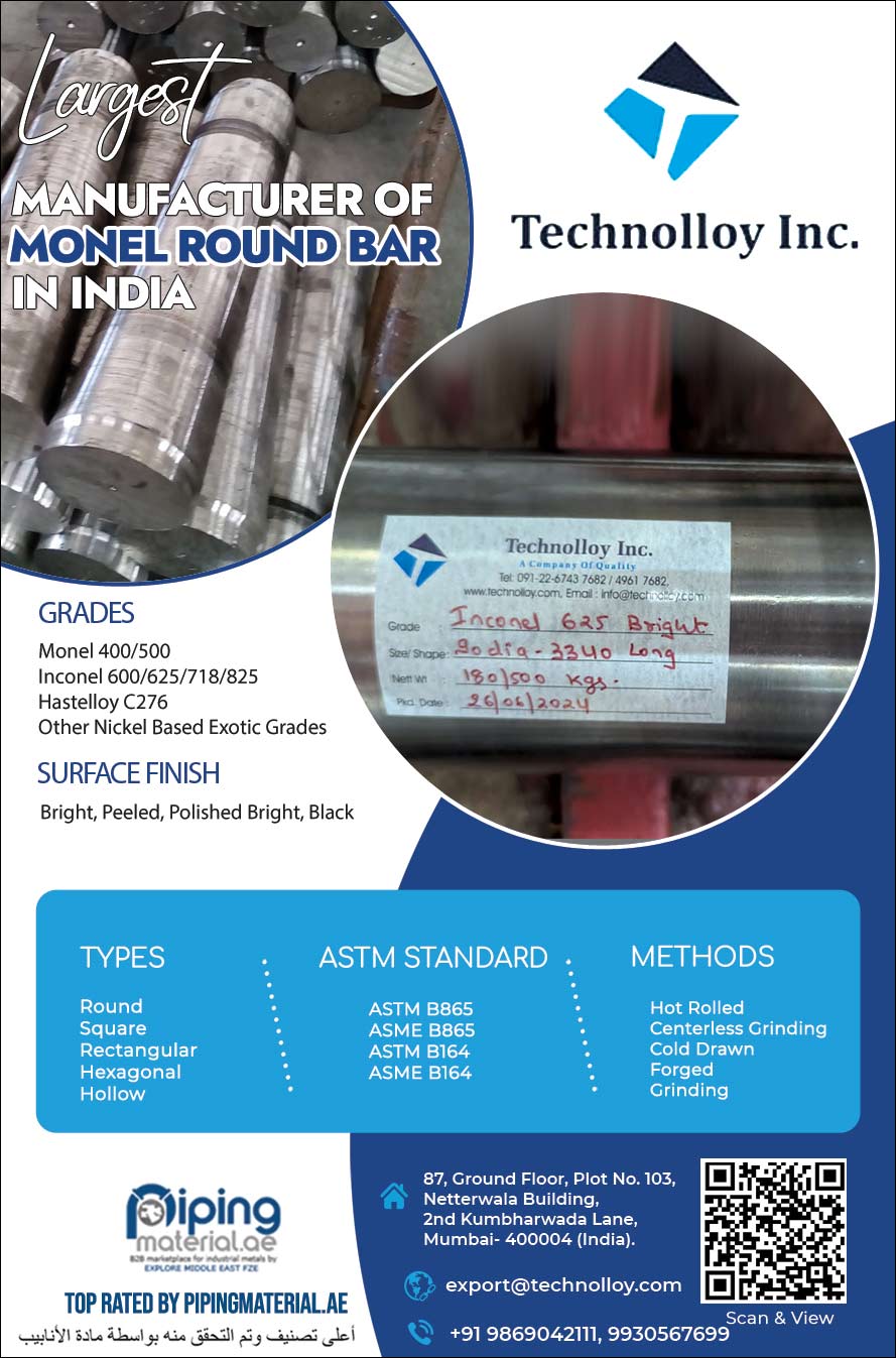 Monel Round Bar Manufacturer in India Monel Round Bar Manufacturer in India
