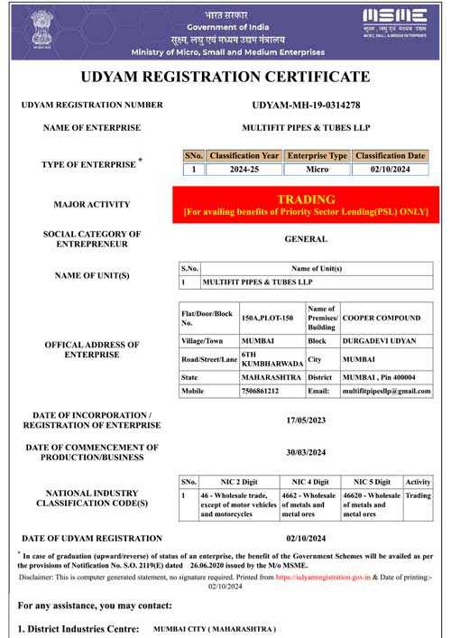 Udyam Registration (India)