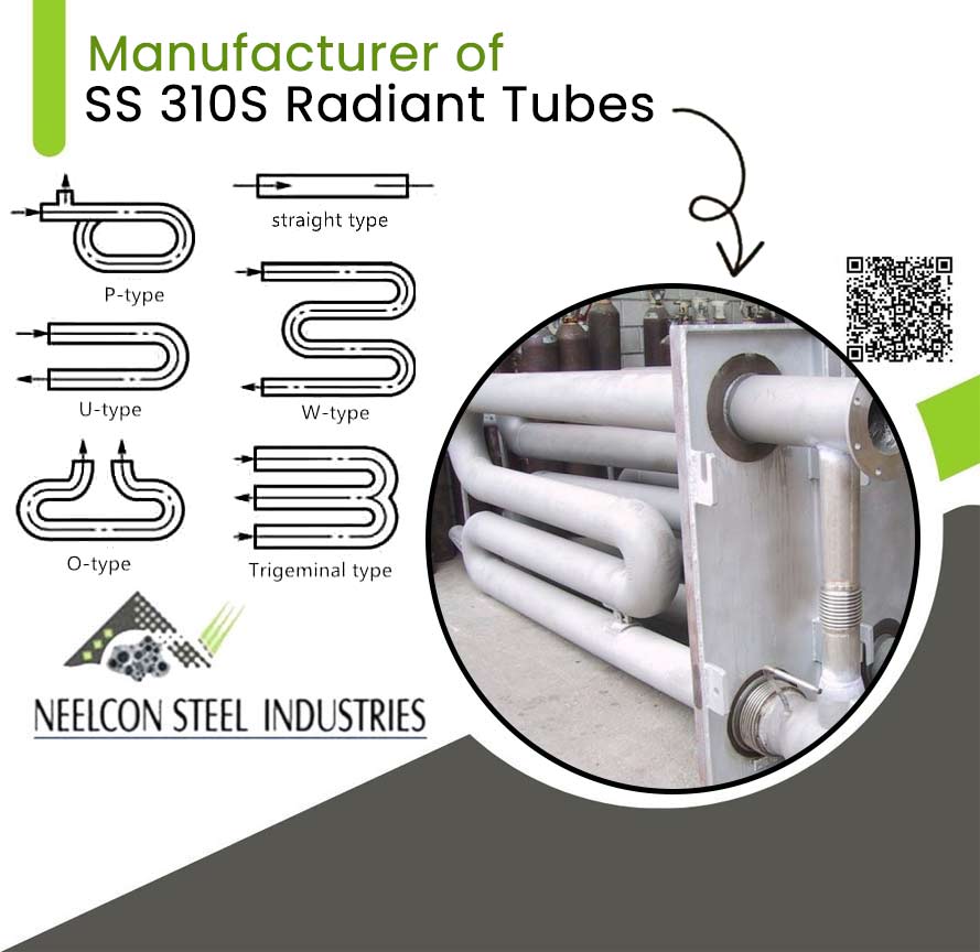 Stainless Steel 310s Radiant Tubes Stainless Steel 310s Radiant Tubes