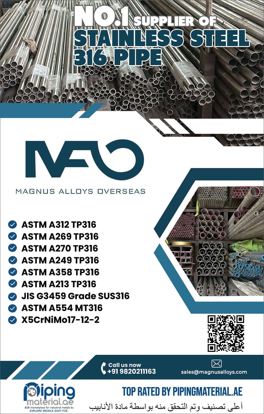 Stainless Steel 316 Pipe Supplier in India Stainless Steel 316 Pipe Supplier in India