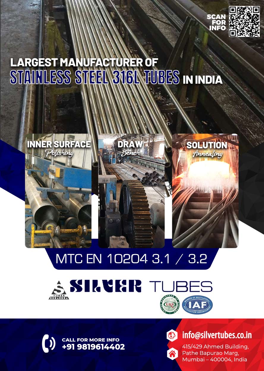 Stainless Steel 316L Tube Manufacturer in India Stainless Steel 316L Tube Manufacturer in India