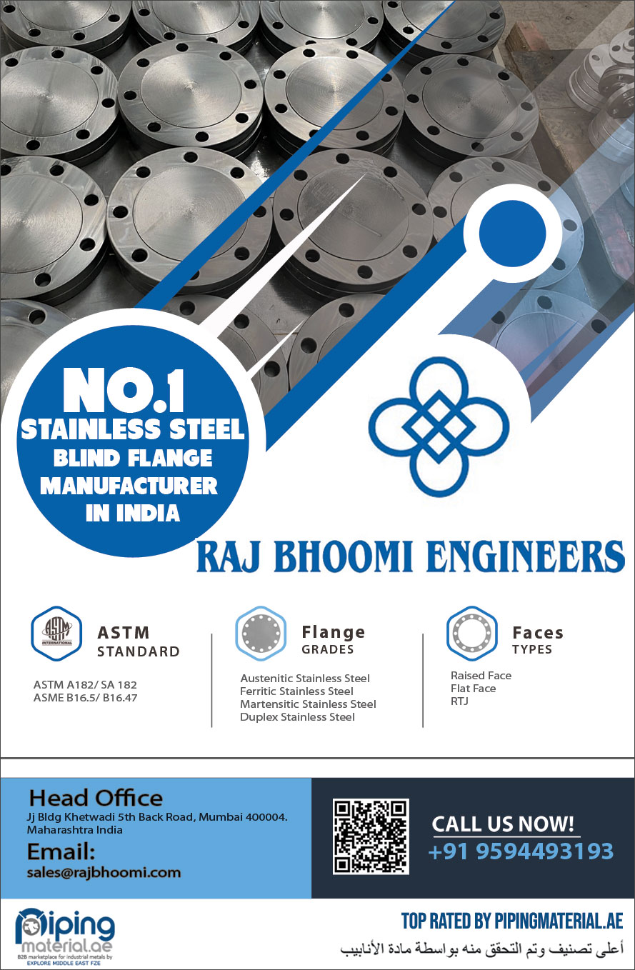 Stainless Steel Blind Flange manufacturer in India Stainless Steel Blind Flange manufacturer in India