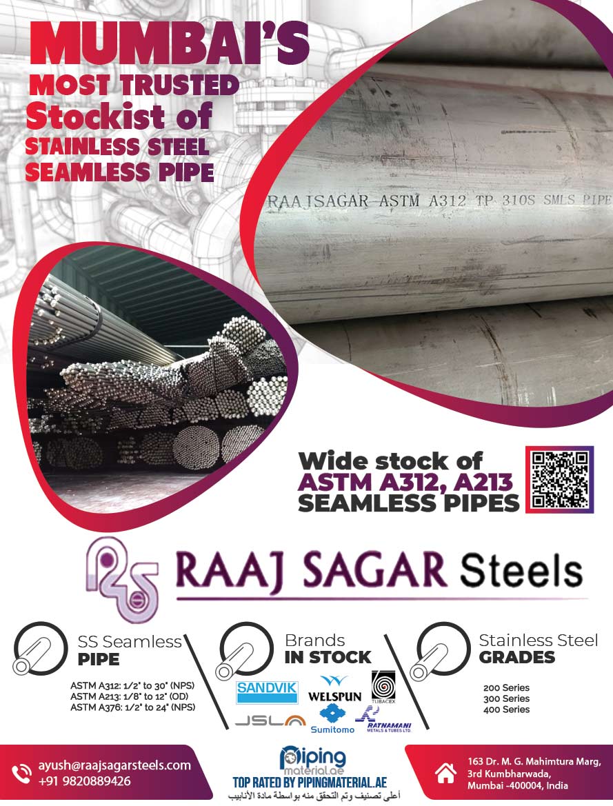Stainless Steel Seamless Pipe Stockist in Mumbai Stainless Steel Seamless Pipe Stockist in Mumbai