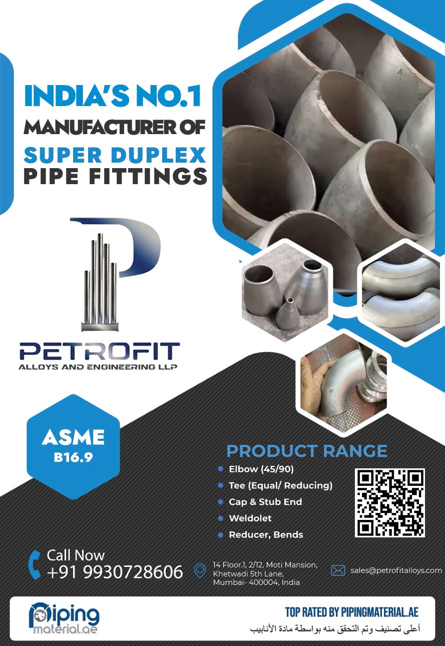 Super Duplex Pipe Fittings Manufacturer in India