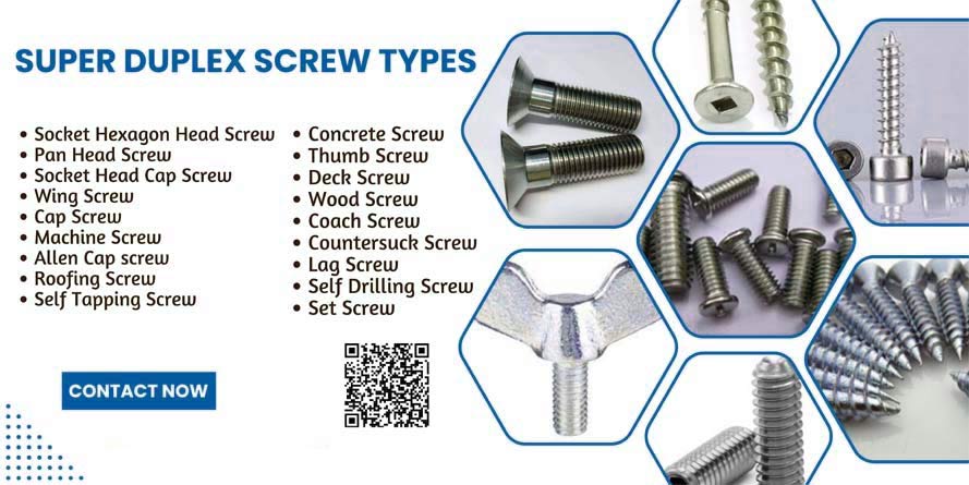 Super Duplex Screw Types Super Duplex Screw Types