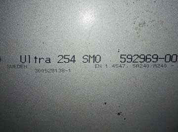 Ultra 254 SMO Plate