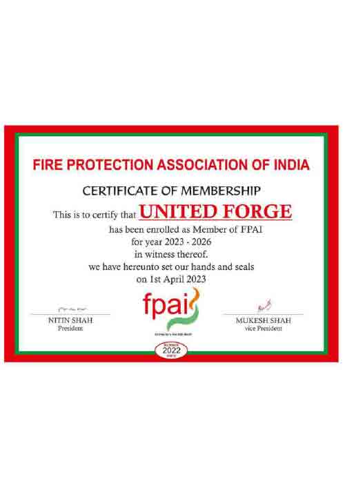 FPAI Certificate FPAI Certificate